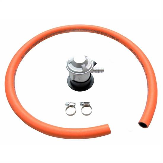 Gasregulator med slange.