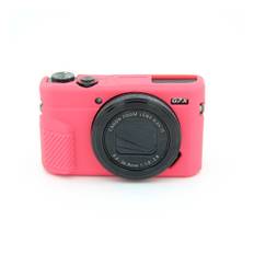 Canon G7X Mark II kameraskal silikon material mjuk flexibel skyddande - Röd