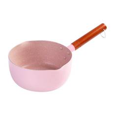 Japanese Style Saucepan Nonstick Milk Noodle Soup Sauce Pan Baby Food Cooking Pot Pink 18cm
