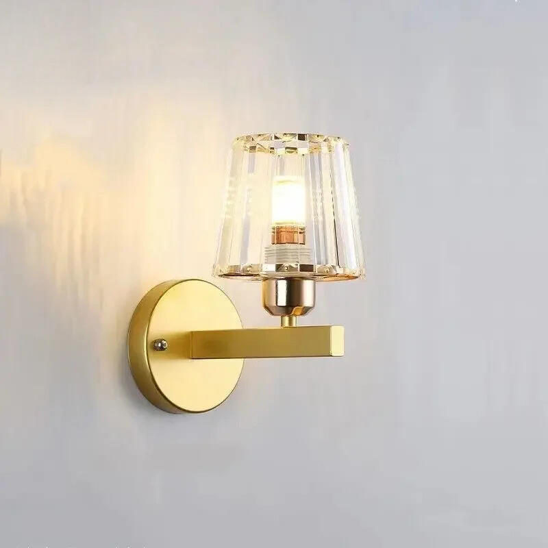 CrystalLuxe - Elegant Kristall LED Väggbelysning - A
