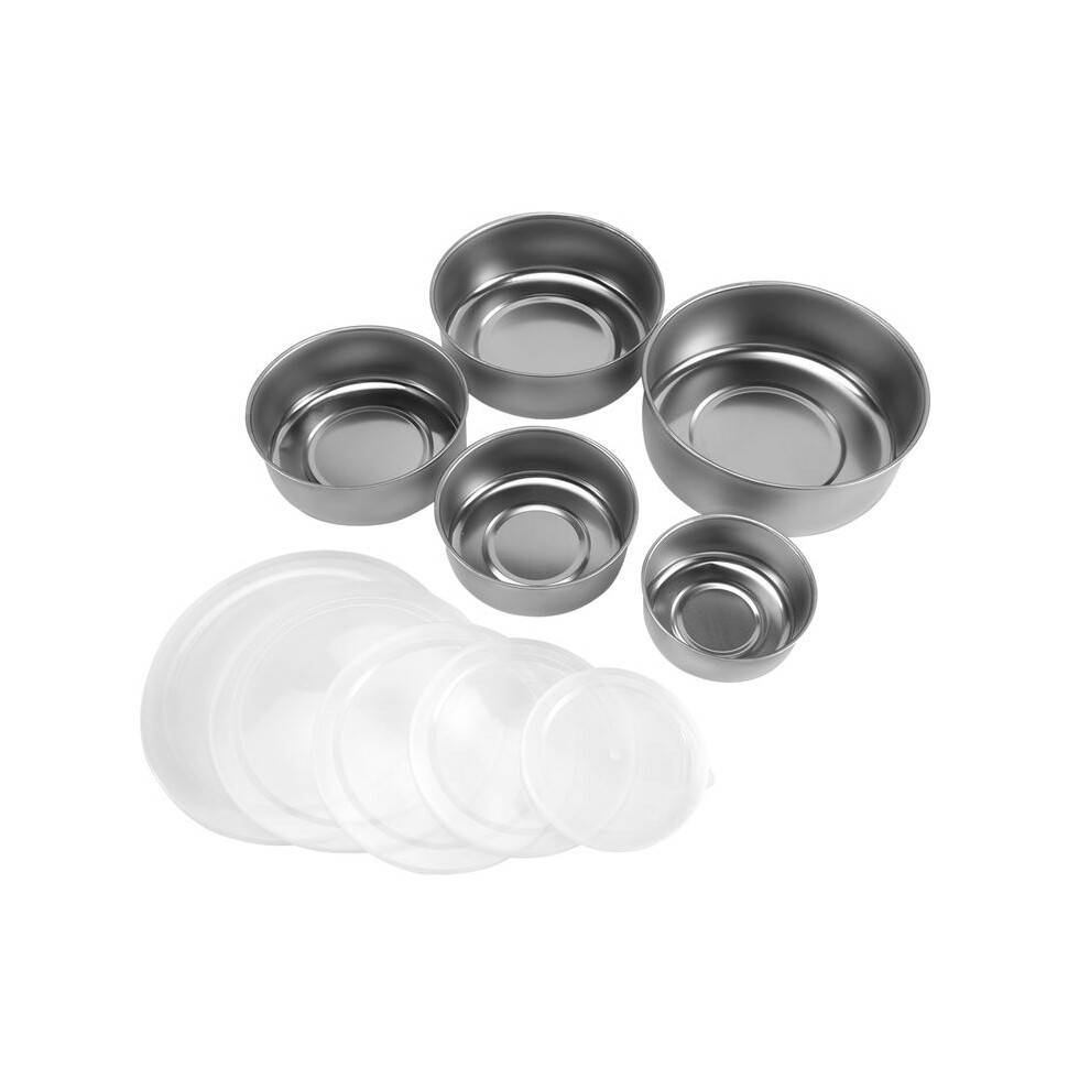 5 PCS Stainless Steel Food Container Sealed Crisper Storage Lunch Box Bowls with Lids Food Storage Box Lunch Box Bowl