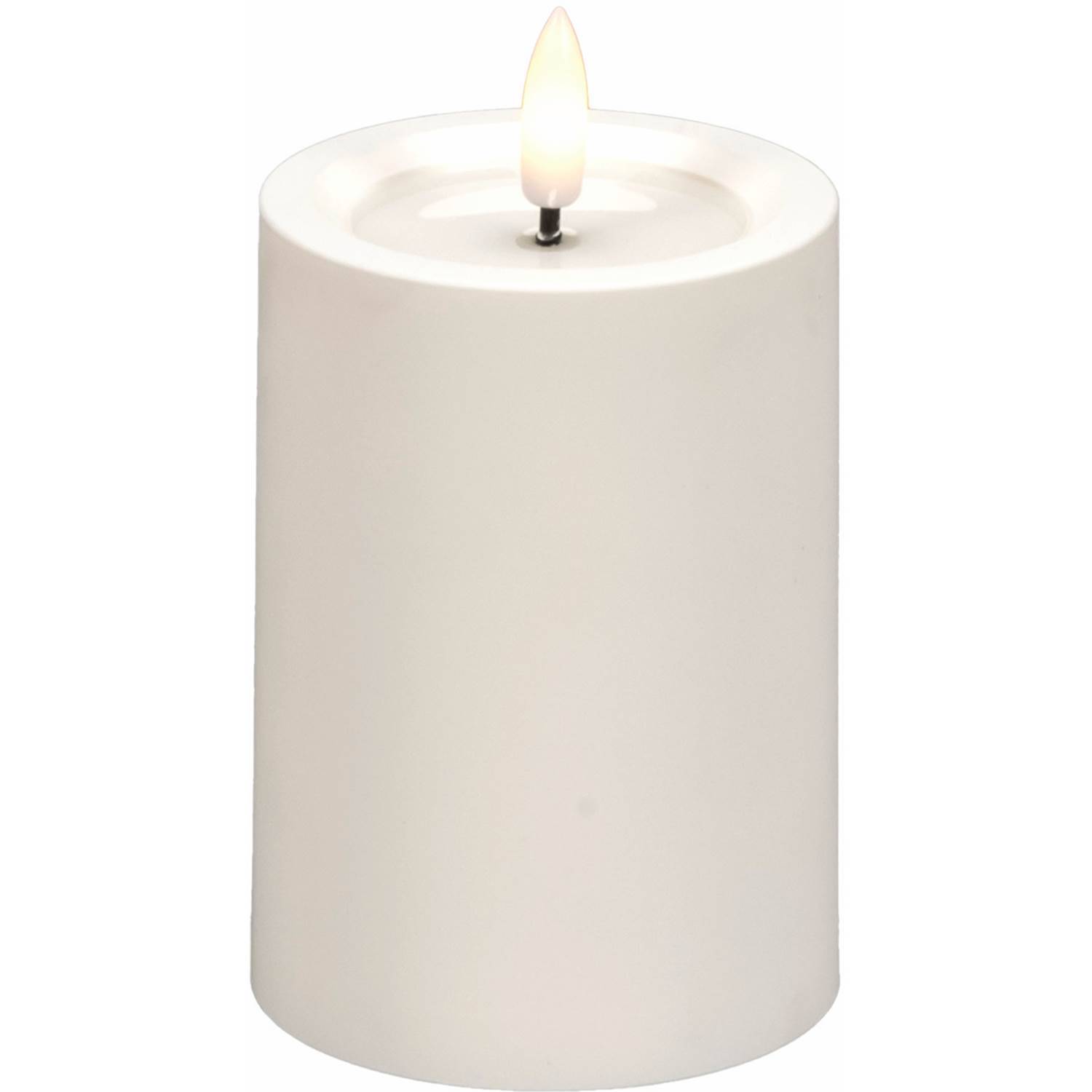 Konstsmide Blockljus vit 10cm