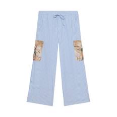 Pierre-Louis Mascia, Byxor, Dam, S, Luftiga Wide-Leg Randiga Byxor