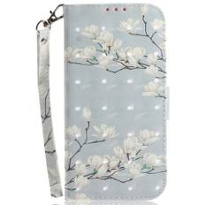 EIDERWOOD Sony Xperia 5 VI Læder Cover m. Pung & Strop - Magnolia Blomster