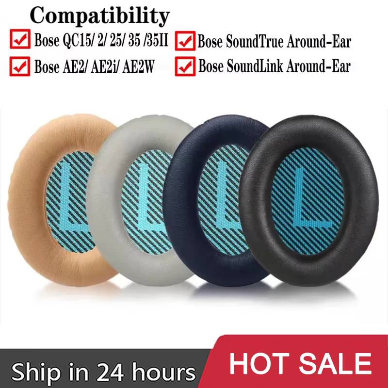 Replacement Earpads For Bose QuietComfort QC2/15/25/35 AE2/2W/2i Headphones Ear Pads Ear Cushions Accessories Repair Parts Cover