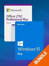 Microsoft Windows 10 Pro & Microsoft Office 2024 LTSC Pro Plus Bundle (PC) - Microsoft Key - GLOBAL