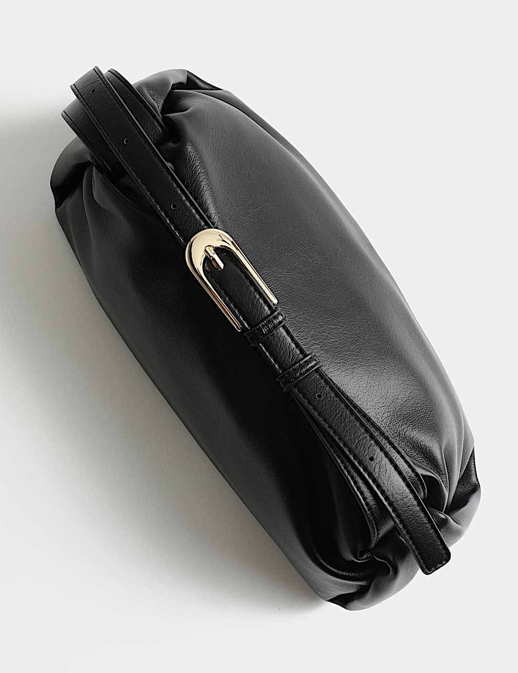 Faux Leather Pencil Crossbody Sling Bag