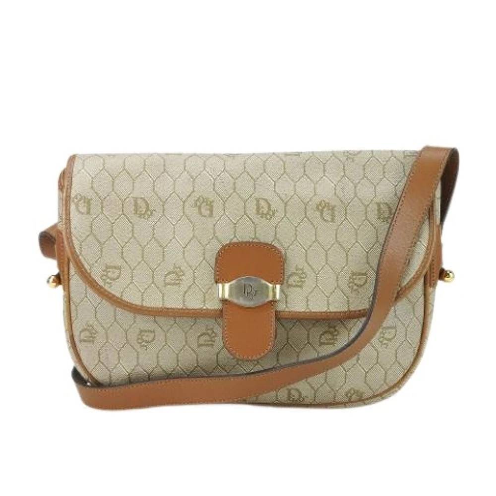 Dior Vintage Pre-owned Laeder dior-tasker - Vintage - Dame - Beige - ONE SIZE -