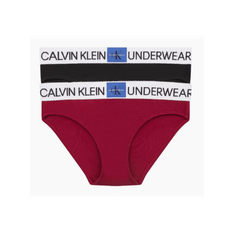 Calvin Klein 2-Pak Trusser Red/Black Pige - Legekammeraten.dk