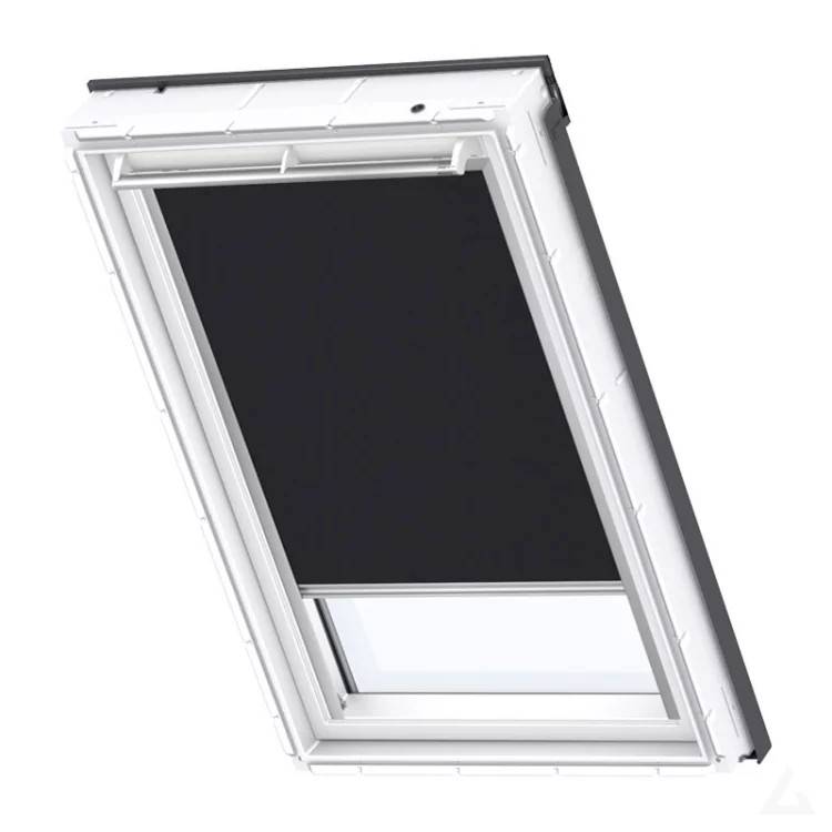 Velux mørklægningsgardin solc. DSL CK04 3009 55x98cm sort solcelledrevet