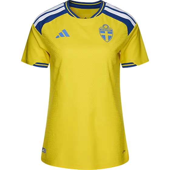 Adidas Sweden 26 Home Authentic Jersey W Fanshop fotboll Yellow - Medium