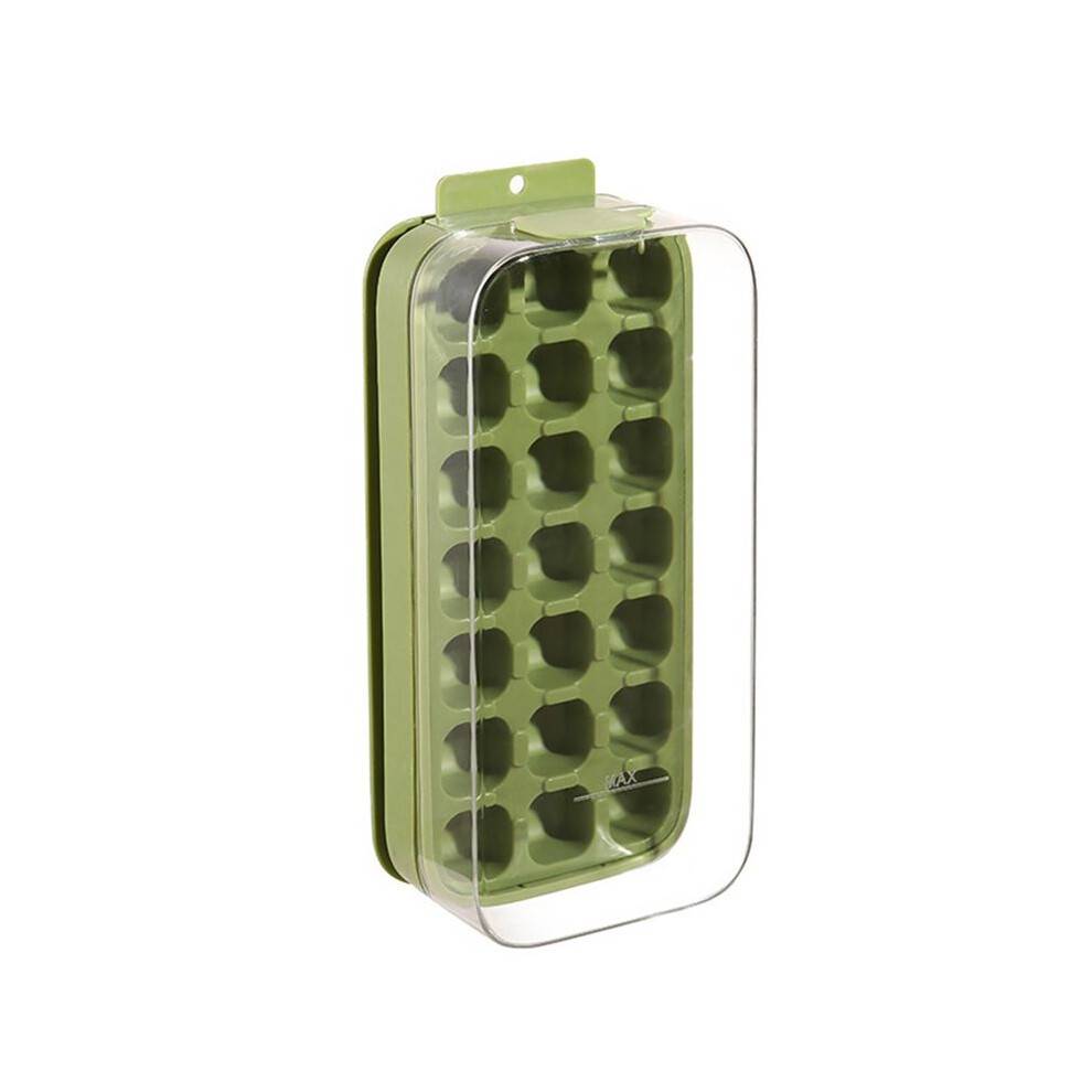 Reusable Ice Tray - Ice Maker Mold for Cocktails, Tea & Beverages, Easy Release & Odorless Green