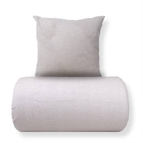 Junior sängkläder 100x140 cm - Bomullssängkläder i flanell - Grey Melange