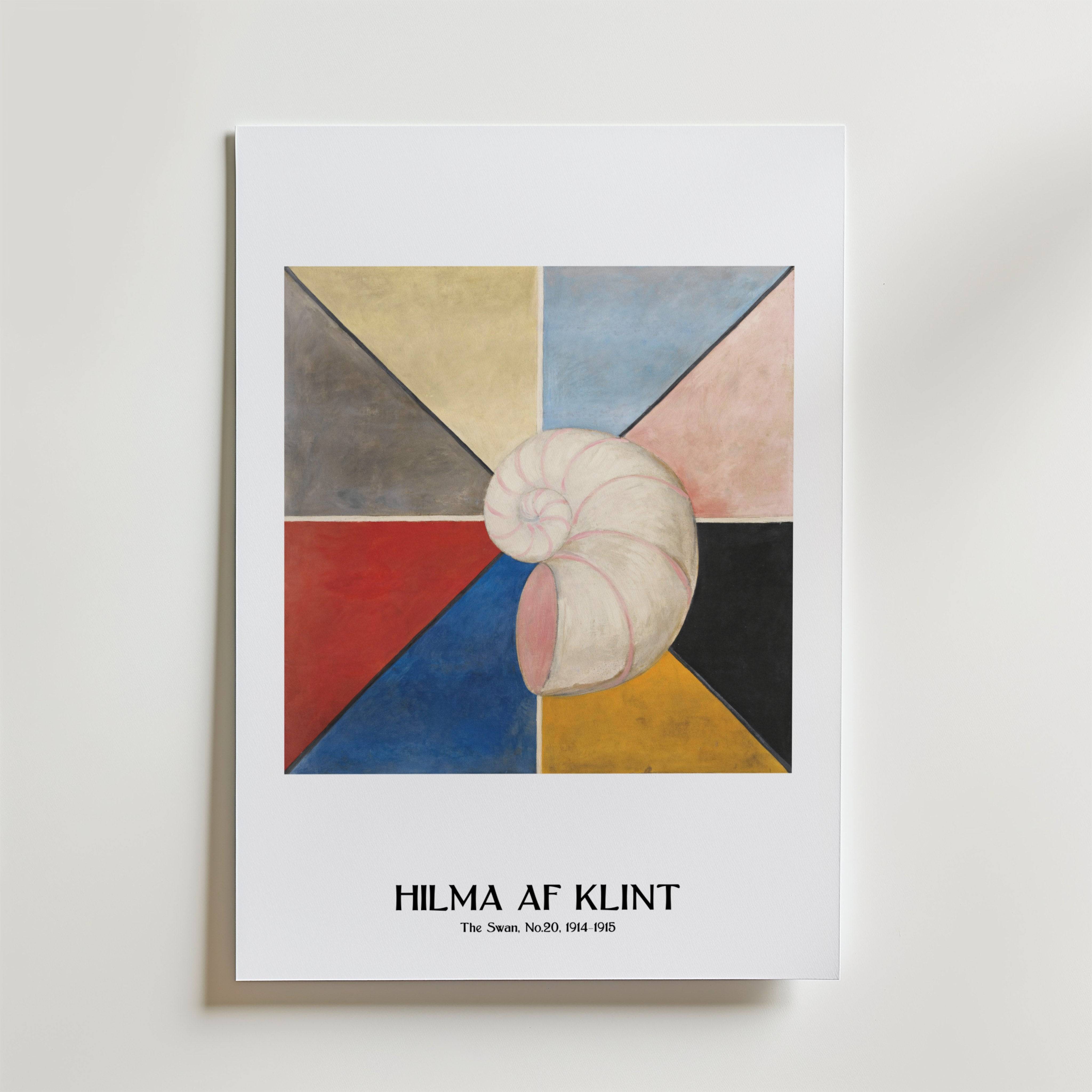 Hilma af Klint The Swan No.20 Poster - Fine Art Poster 13x18 cm