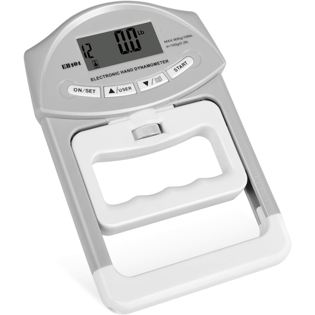 GripMaster - Digital Handkraftmätare upp till 90Kg - Grå