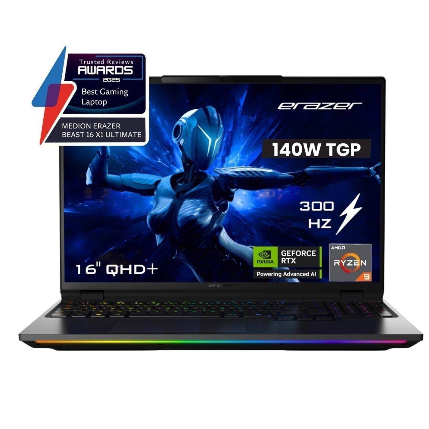 Medion Medion Erazer Beast 16 X1 Ultimate Rtx 5070Ti 16 Inch Laptop - Amd Ryzen 9 8940Hx 32Gb 1Tb Ssd