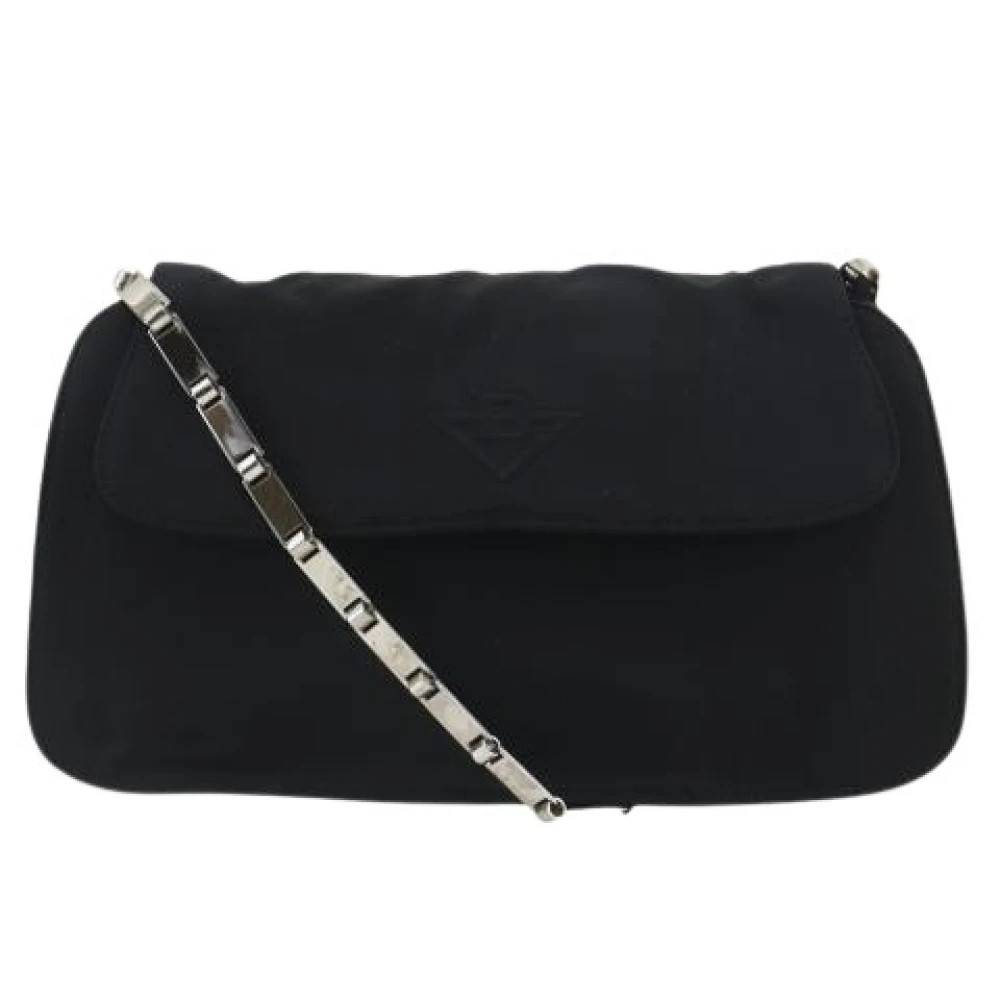 Bottega Veneta Vintage Pre-owned Vintage Skuldertaske - Vintage - Dame - Sort - ONE SIZE - Uld