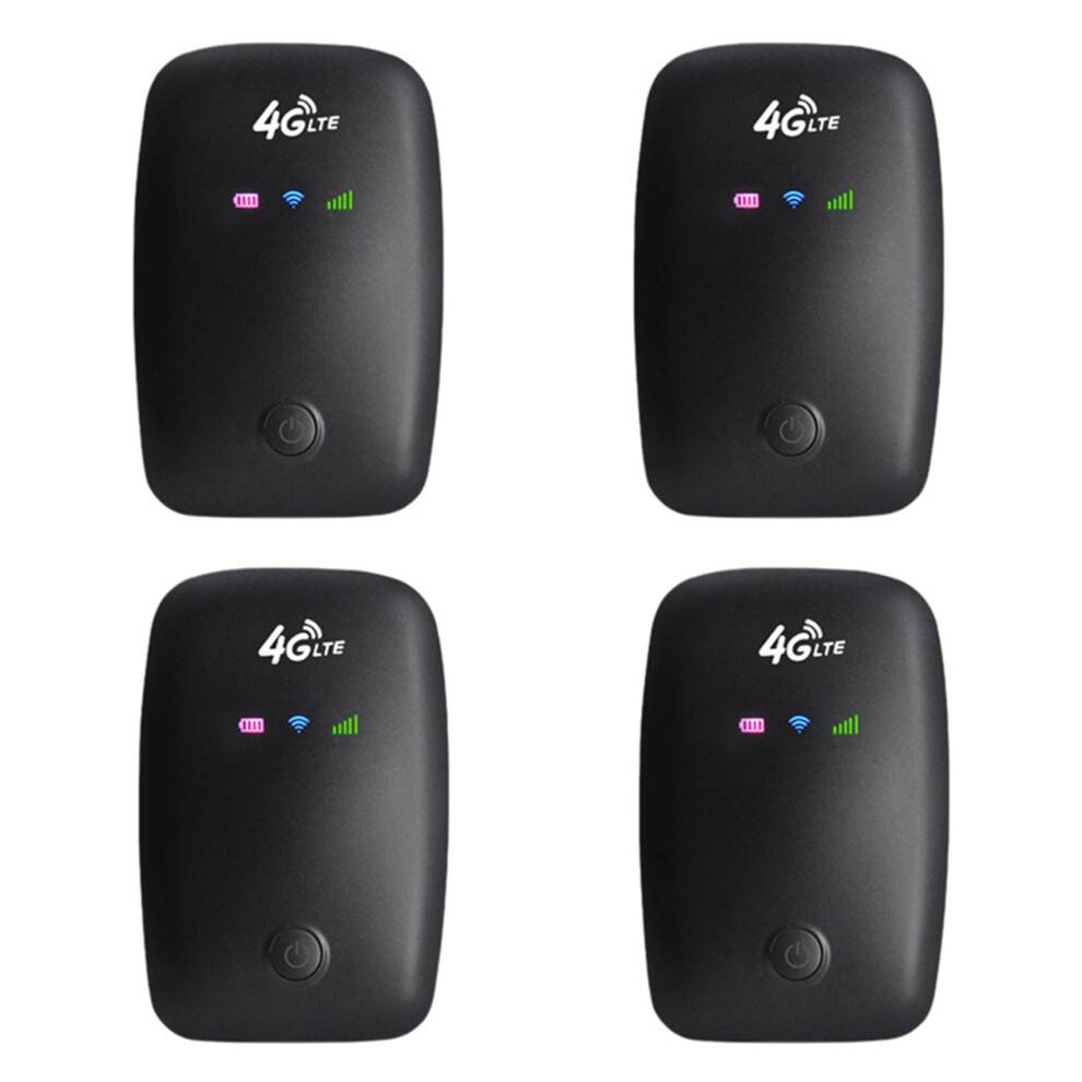 4X Trådløs Router 150M 4G Bærbar Trådløs Router 2.4/5G Dual-Band WiFi Router Android 6.0