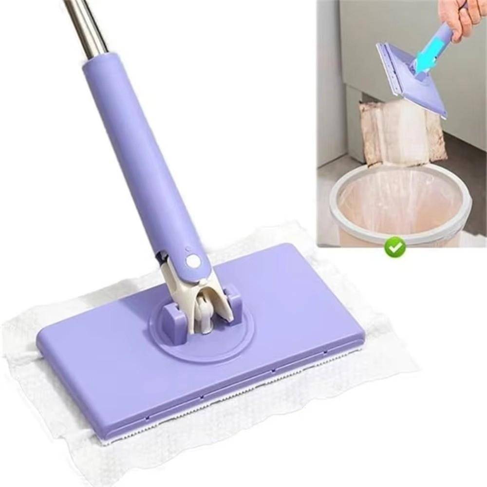 Snap-Grip Smart Minimopp Våt och Torr Användning Klämma Sopare Moppstav Ny Ingen Tvätt Lata Moppar