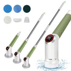 Electric Spin Scrubber IPX5 Vattentät Dual Speed LCD Display Sladdlös Power Shower Scrubber med grön