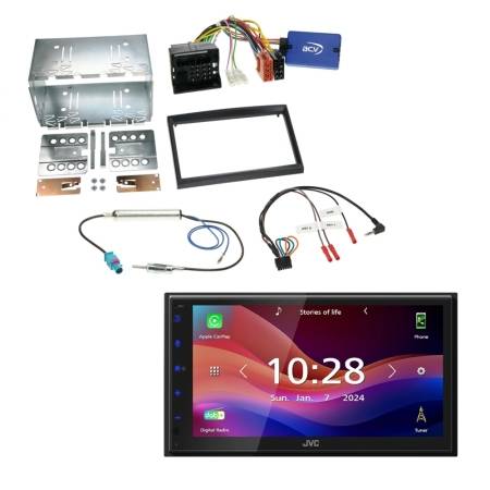 JVC KW-M695DBW bilstereopakke til Citroen/Fiat/Peugeot/Toyota