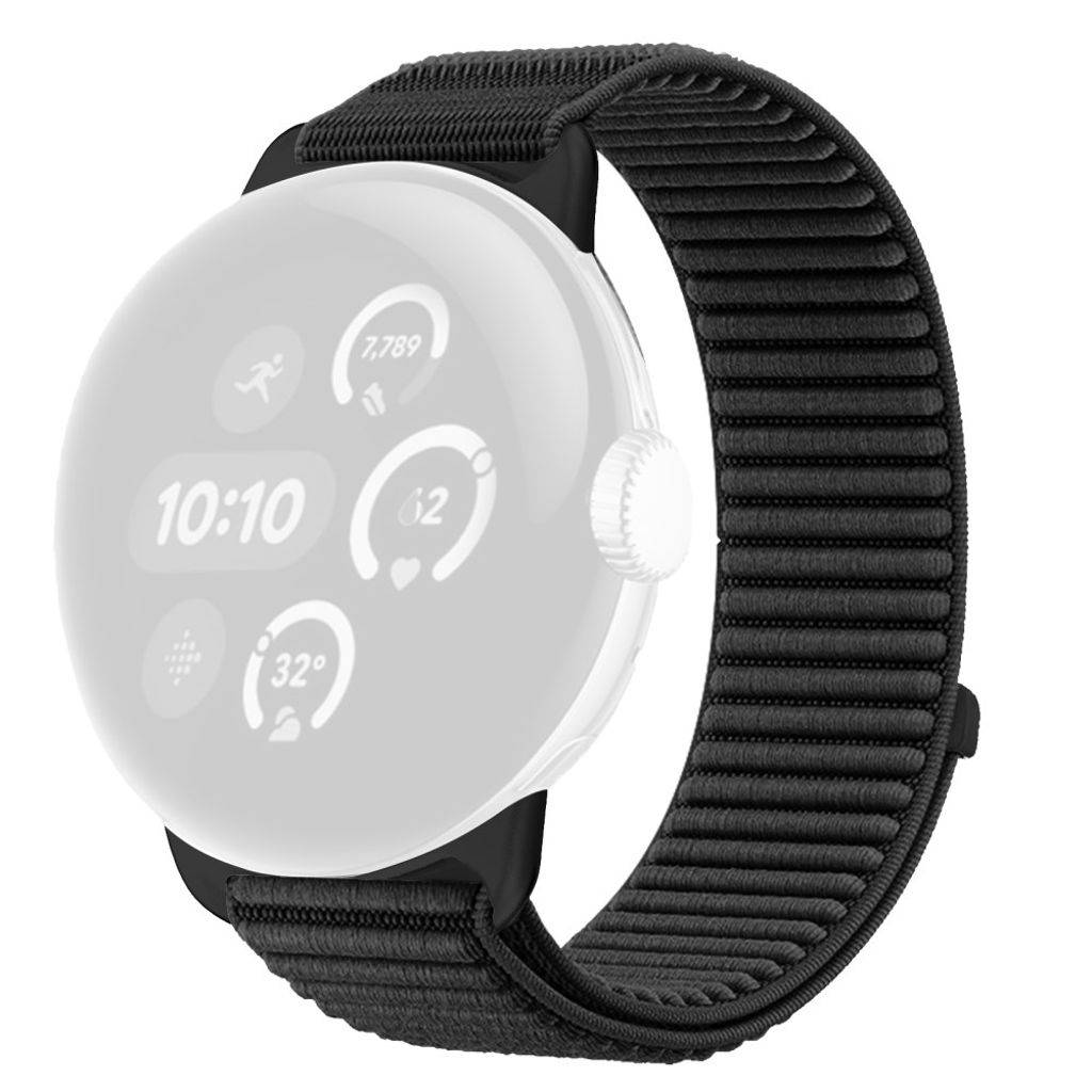 Google Pixel Watch 4 45 mm etc. Klockarmband i nylon - svart
