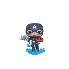 Funko POP! Endgame - Capt A w/Broken Shield & Mjolnir Vinyl Figure...