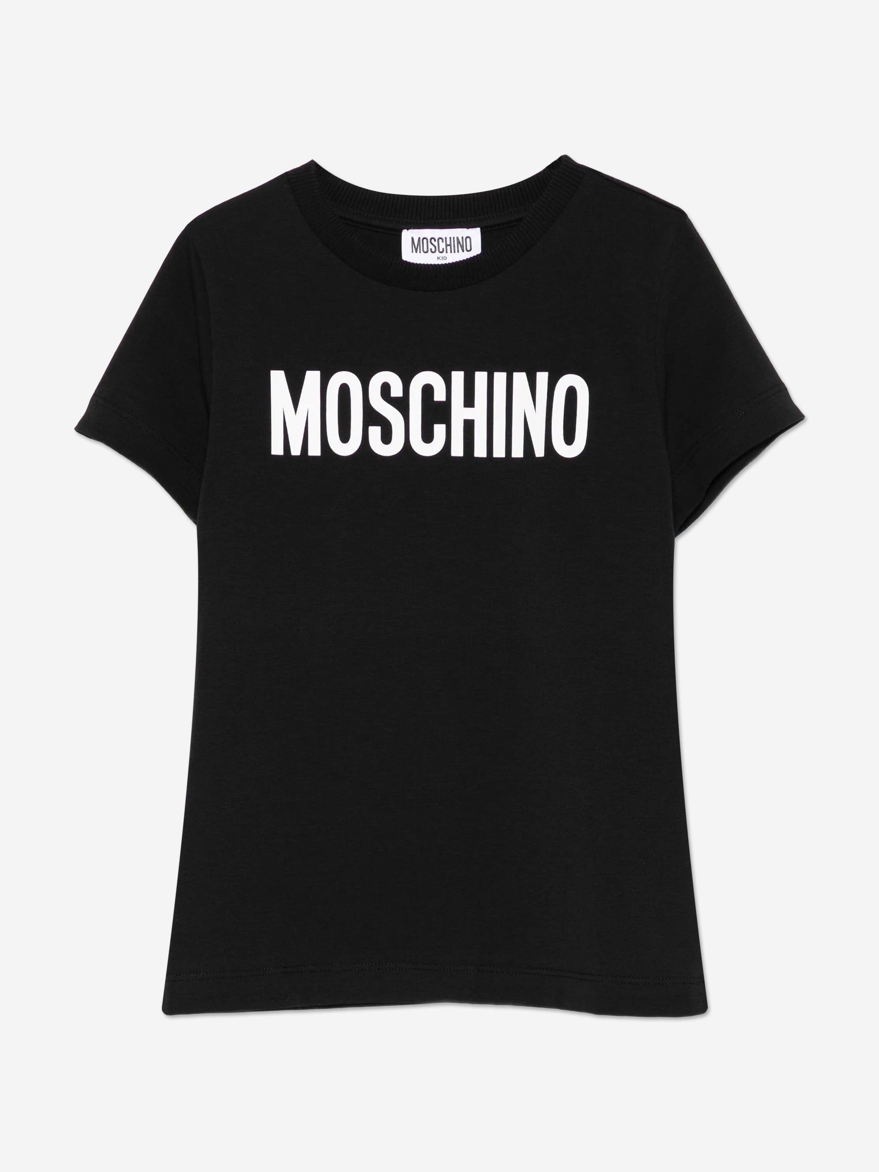 Moschino Kids Logo T-Shirt in Black - Black / 12 Yrs (12 Yrs)