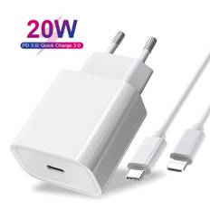 (2st) 2M USB-adapter 20W USB-C lightning-kabel Apple iPhone 14 (2st) (2M + 20W)