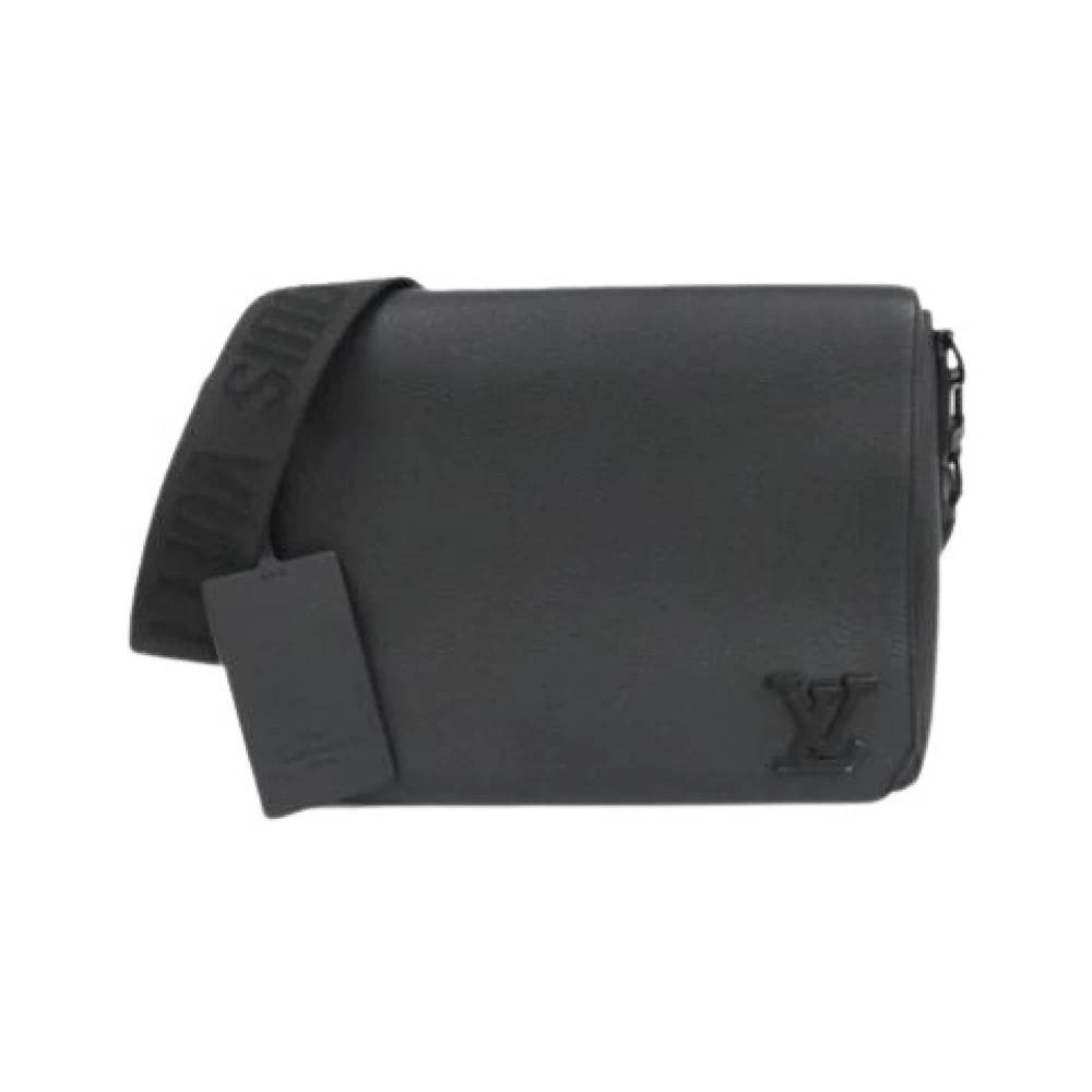 Louis Vuitton Vintage Pre-owned Takeoff Messenger Skuldertaske - Vintage - Herre - Sort - ONE SIZE - Uld