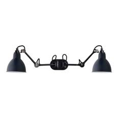 DCWéditions - Lampe Gras 204 Round Double, Black/Blue - Sengelamper - Bernard-Albin Gras - Blå