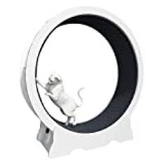 Katt Träningshjul No Gap Indoor Cats Motionshjul, Cat Löpband Leksak Trä Heavy Duty, Small Medium Large Cat Running Wheel, Lätt att installera (Size : L-Inner Diameter 90cm(35 3/8"))