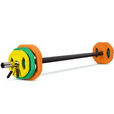 Aerobic Pump skivstång | Set med 20kg vikter | För hemmaträning