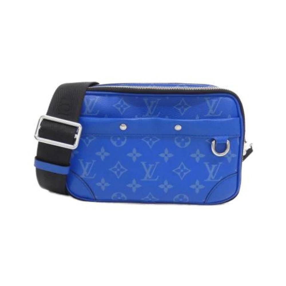 Louis Vuitton Vintage Pre-owned Vintage Skuldertaske - Vintage - Herre - Blå - ONE SIZE - Uld