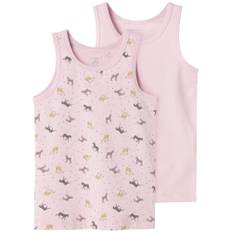 Name it - 2-pak undertrøje - Rosa - str. 4 år/104 cm