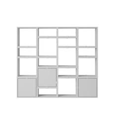 Muuto Stacked Bogreol Konfiguration 4 Grå