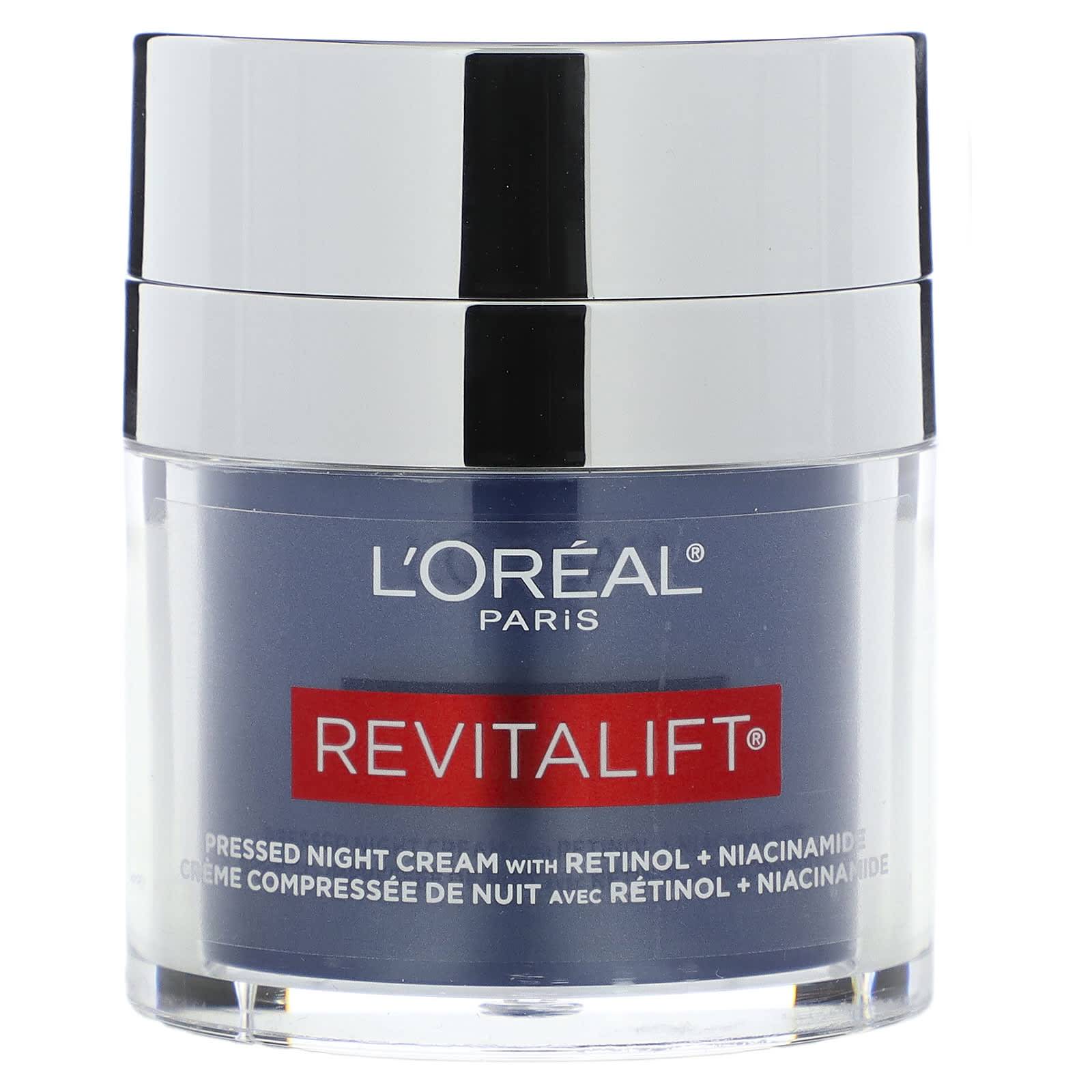 L'Oréal, Revitalift, Pressed Night Cream with Retinol + Niacinamide, Fragrance-Free, 1.7 oz (48 g)