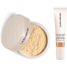Laura Mercier Mini Translucent Loose Setting Powder Ultra Blur and Travel Size Tinted Moisturiser Dewy Duo (various shades) - 4N Teak