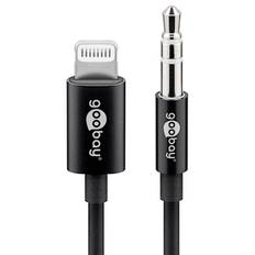 Apple Lightning Audio, 3.5 jack, 1m, sort