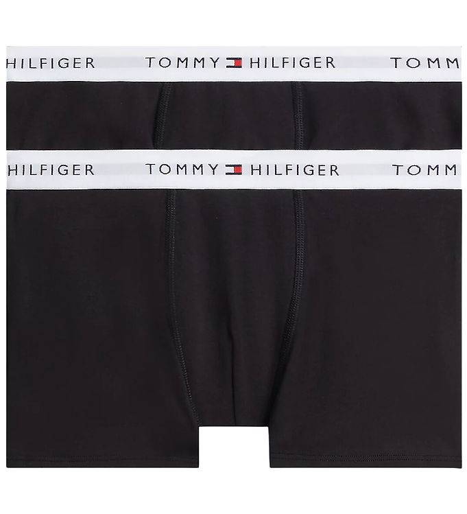 Tommy HilFiger Boxershorts - Trunk - 2-pak - Sort - Tommy Hilfiger - 6-7 år (116-122) - Boxershorts