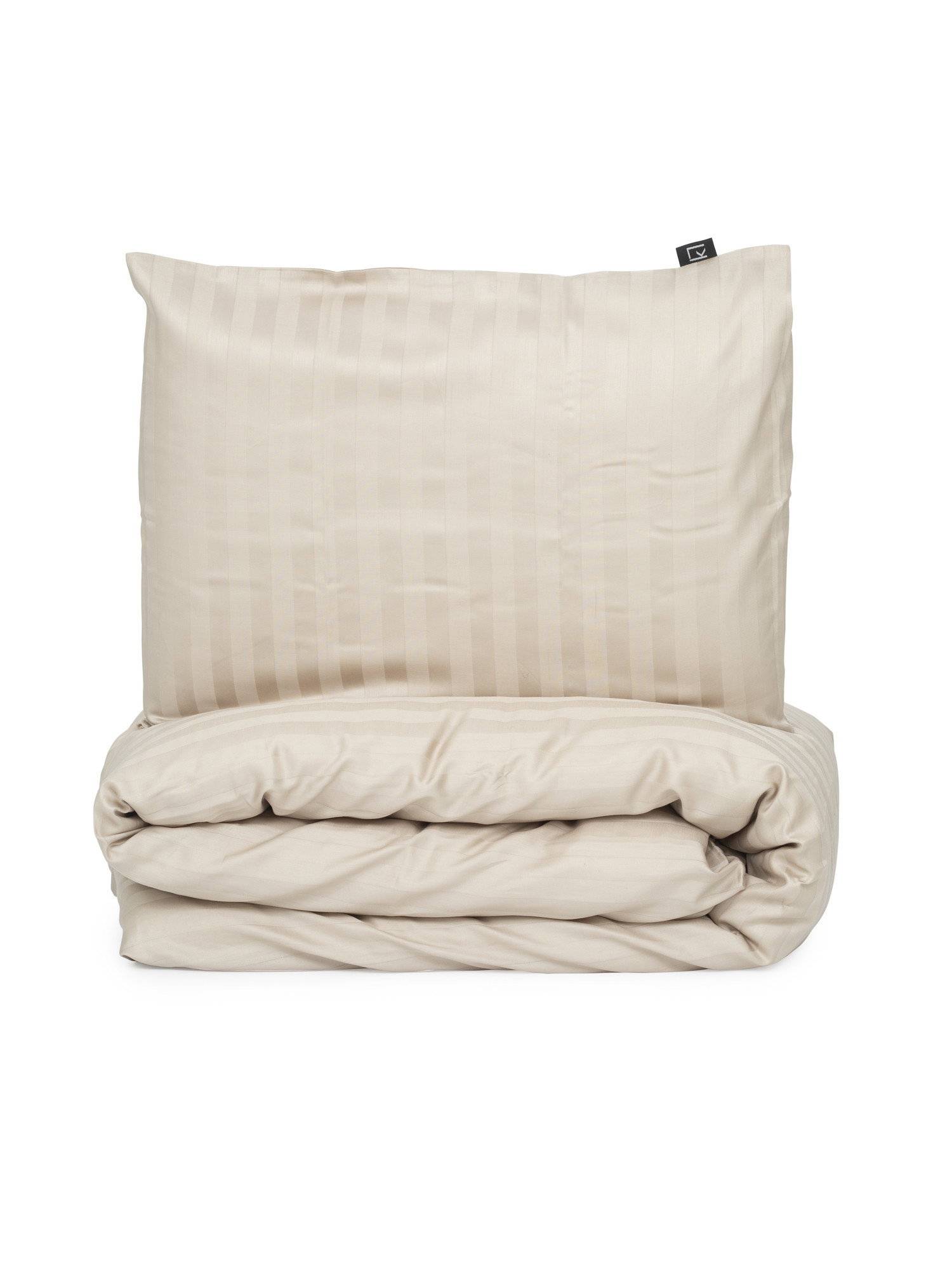 London Satin Sand Bäddset Enkeltäcke 150x210 Kosta Linnewäfveri