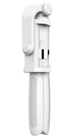 Selfiepinne Stativ Bluetooth - Vit