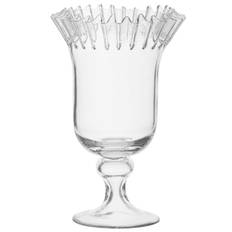 Margit Brandt - Pokalvase med flæsekant, klar - H32,5cm