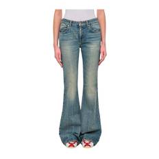 Alexander McQueen, Jeans, Dam, W26, Bomull, Stiliga Blå Bootcut Jeans Kvinnor - blue (W26)