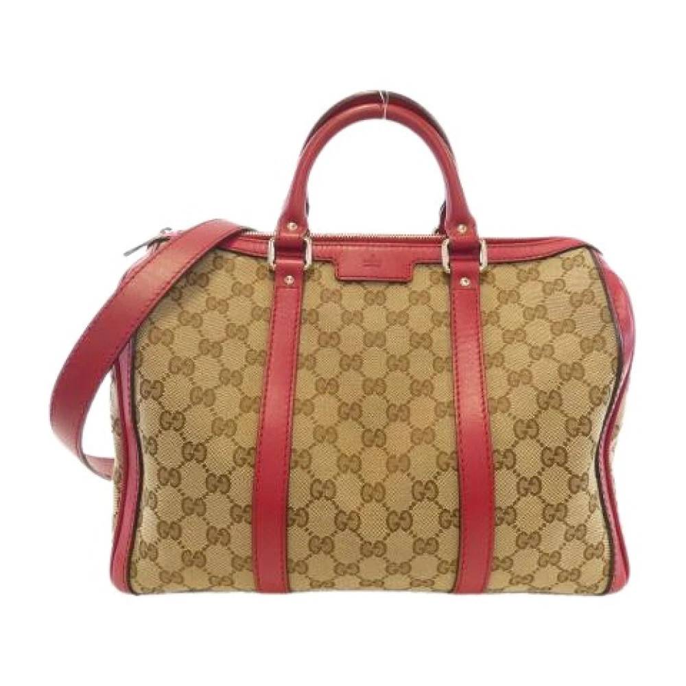 Gucci Vintage Pre-owned GG Canvas Boston Bag - Vintage - Dame - Brun - ONE SIZE - Uld