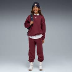 PUMA Loungewear Oversized Sweat Suit Youth, Clothing, Ruby Shimmer, 15-16Y