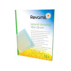 Revamil Medicinsk Honning Netforbinding 10x10 cm - 10 stk.