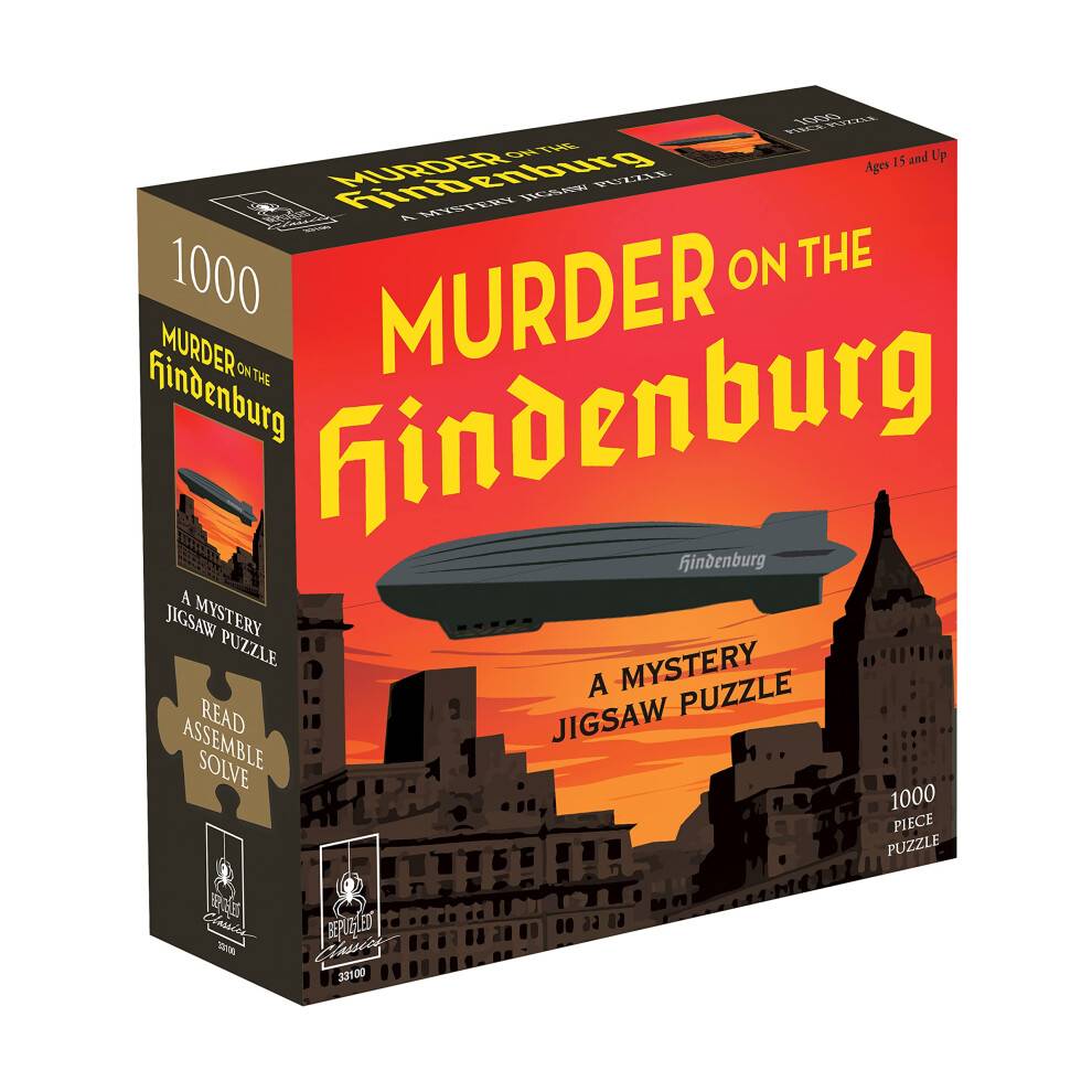 Mordmysterium Party | Klassisk Mysteriejigsawpussel, Mord på Hindenburg, 1 000 bitars pussel