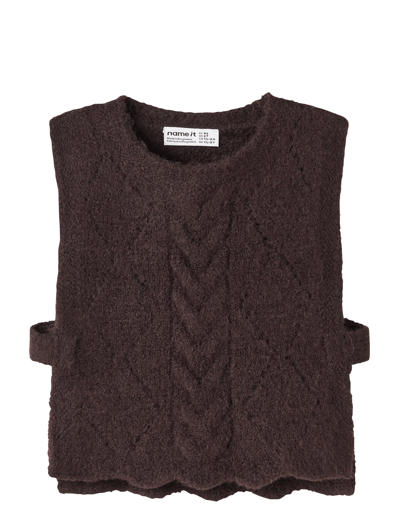 NAME IT Nmflea Knit Vest | Brown | 92