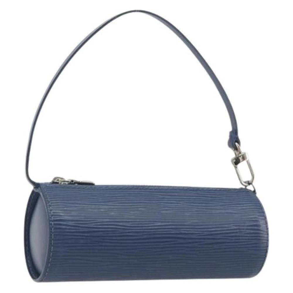 Louis Vuitton Vintage Pre-owned Pouch - Vintage - Dame - Blå - ONE SIZE - Læder